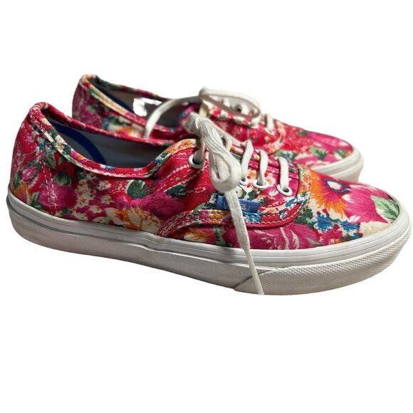 VANS Off‎ the Wall Floral Sneakers Women's Size 6 - Picture 1 of 5